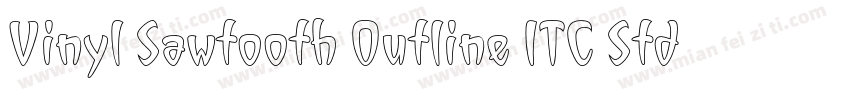 Vinyl Sawtooth Outline ITC Std字体转换